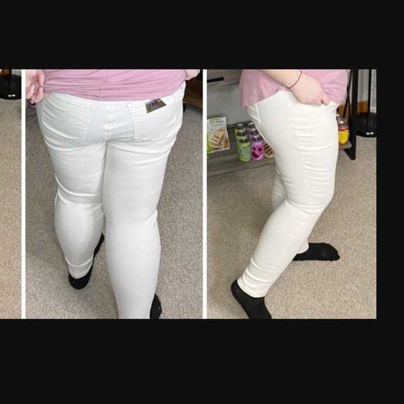 YMI HyperStretch Mid-Rise Skinny Jeans- Gardenia color - Picture 7 of 7